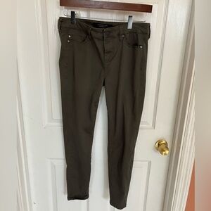 Olive green Liverpool jeans The Ankle Skinny, size 6P